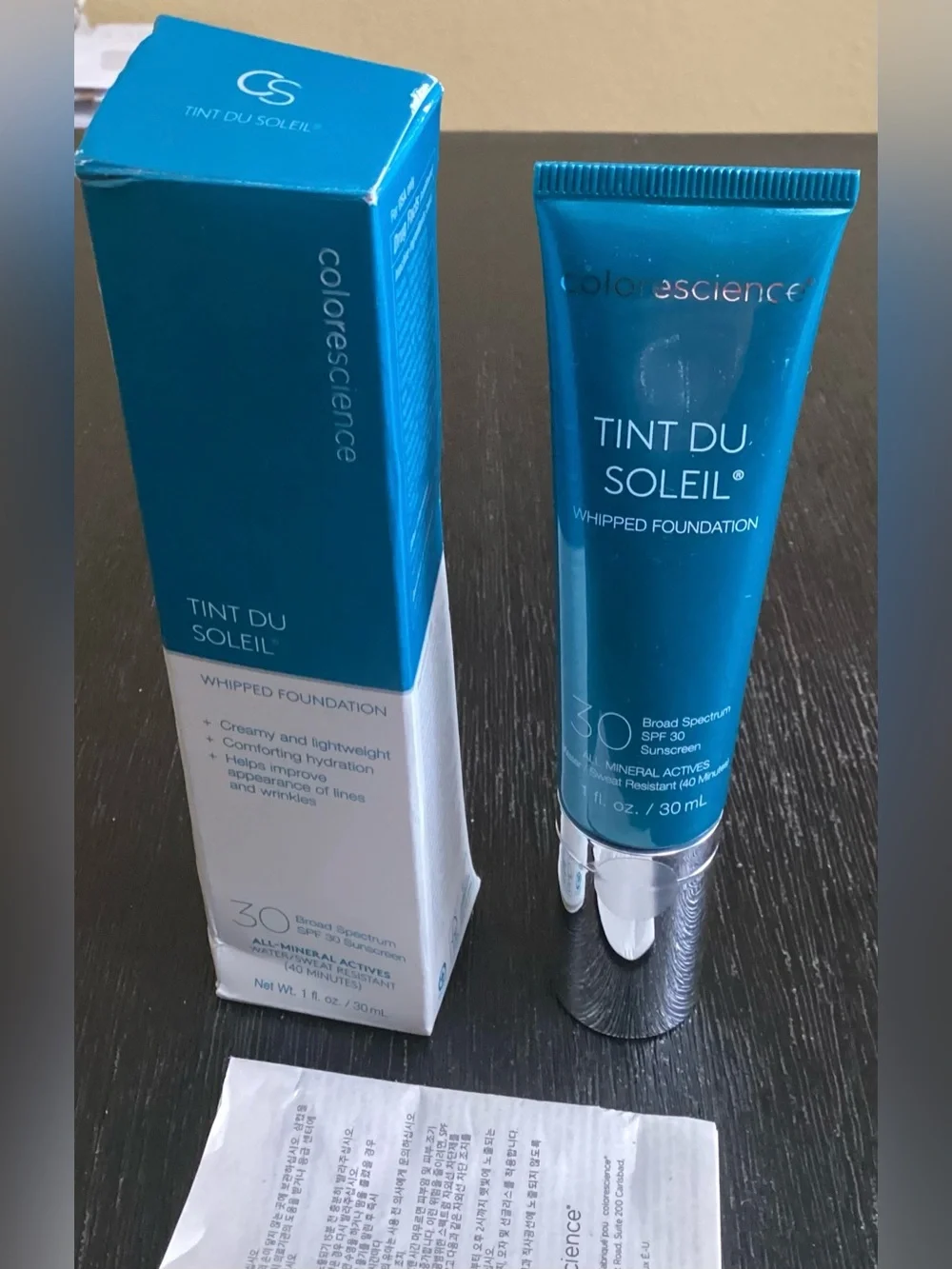 Colorescience Tint du Soleil SPF 30 UV Protective Foundation LIGHT 1oz New